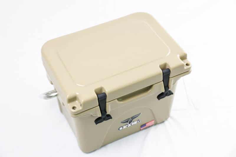 ORCA 20 qt cooler top down image on white background